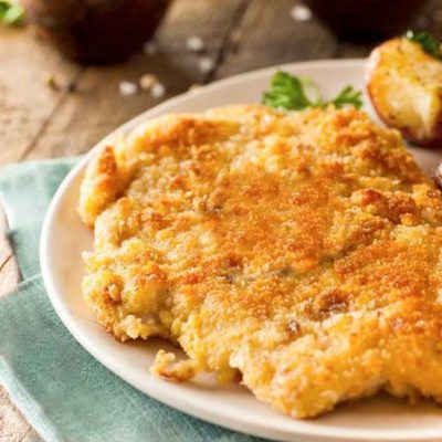 Milanese cutlet with an air fryer